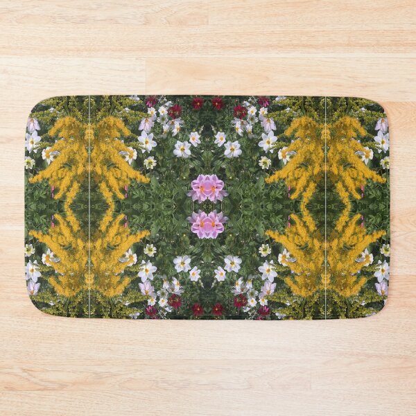 Item preview, Botanical Divine: Golden, Pink and White Flower Fusion designed and sold by RoseAromas.