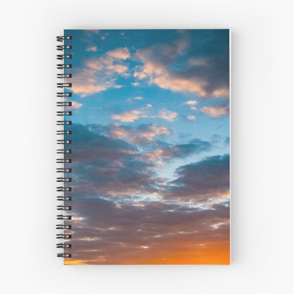 Item preview, Panoramic sky view, blue, orange, white, yellow clouds, morning aesthetic view designed and sold by August-E.