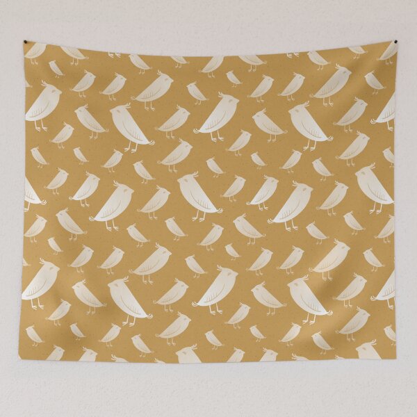 Artikelvorschau, White Bird & Honey Bird Muster entworfen und verkauft von tuesdaytextiles.