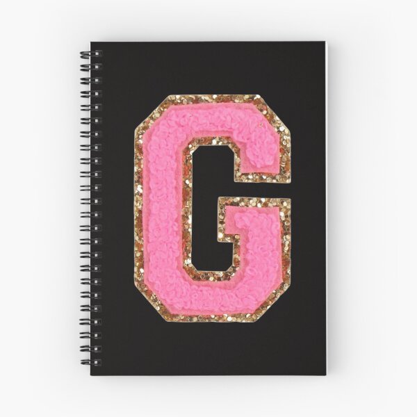 Item preview, G - Bubblegum Glitter Varsity Letter Patches designed and sold by Monograms Ultd.