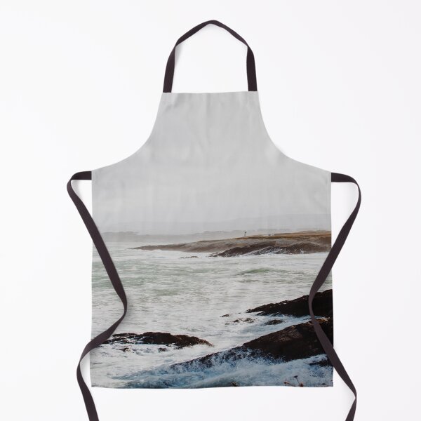 Item preview, Retro movie beach side waves clashing on black rocks, white milky waves, aesthetic vintage view designed and sold by August-E.