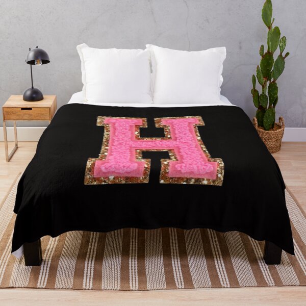 Item preview, H - Bubblegum Glitter Varsity Letter Patches designed and sold by Monograms Ultd.