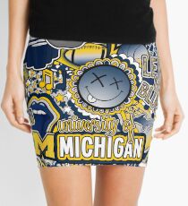 Michigan Collage Mini Skirt