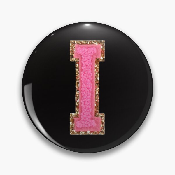 Item preview, I - Bubblegum Glitter Varsity Letter Patches designed and sold by Monograms Ultd.