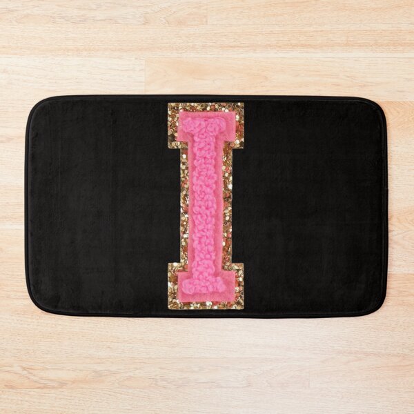 Item preview, I - Bubblegum Glitter Varsity Letter Patches designed and sold by Monograms Ultd.
