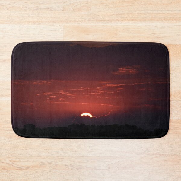 Item preview, Cold dark red sunset sky view, dark, black aesthetic view designed and sold by August-E.
