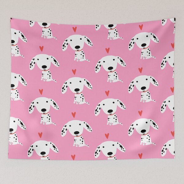Item preview, Cute Dalmatian Puppy Dog with Red Heart | Valentine's Day designed and sold by Jenn Inashvili.