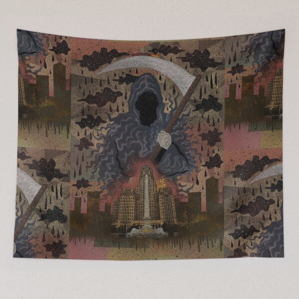 Item preview, Death Over The City (716) designed and sold by johnspainart.