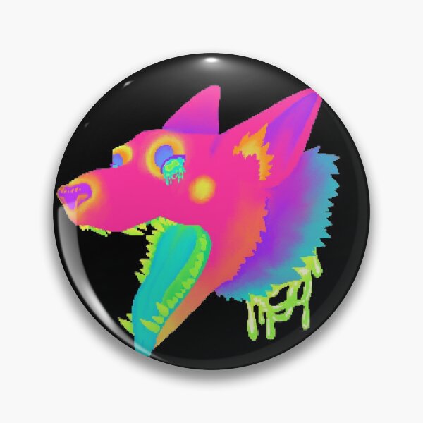 Item preview, neon snarl- high pixelated  designed and sold by Oleander Schweiger.