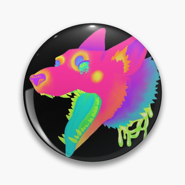 Item preview, neon snarl- medium pixelated  designed and sold by Oleander Schweiger.