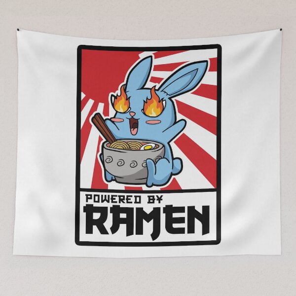 Item preview, Bunny Powered By Ramen designed and sold by RaizODesign.
