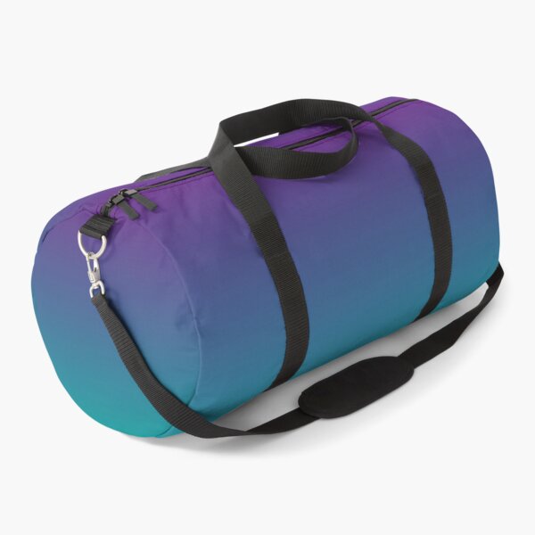 Ombre | Gradient Colors | Purple and Teal | Duffle Bag