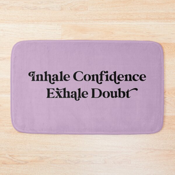 Item preview, Inhale Confidence Exhale Doubt Design with Lavender Background designed and sold by cutetype.