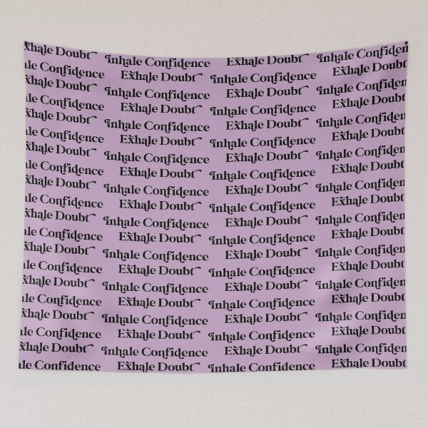 Item preview, Inhale Confidence Exhale Doubt Design with Lavender Background designed and sold by cutetype.