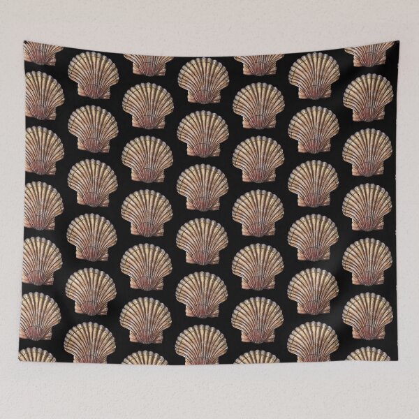 Item preview, Colorful clam seashell scallop designed and sold by TheTimeMachine.