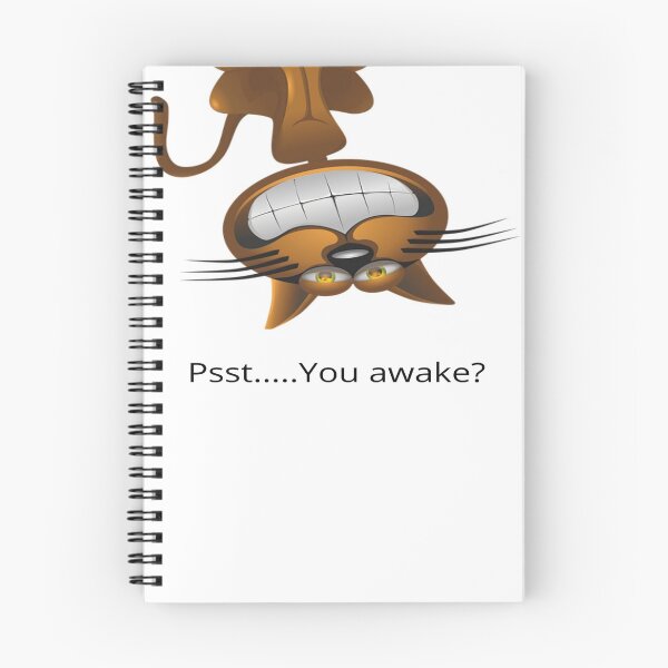 Item preview, Cat saying Psst... You awake? designed and sold by LynMartinArt.