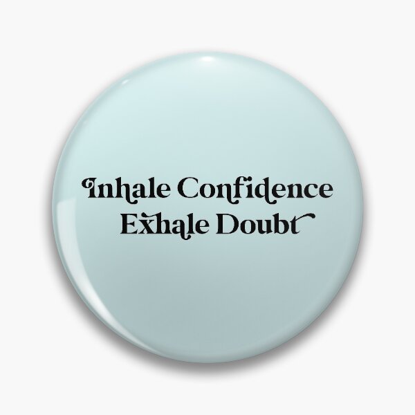 Item preview, Inhale Confidence Exhale Doubt Design with Mint Background designed and sold by cutetype.