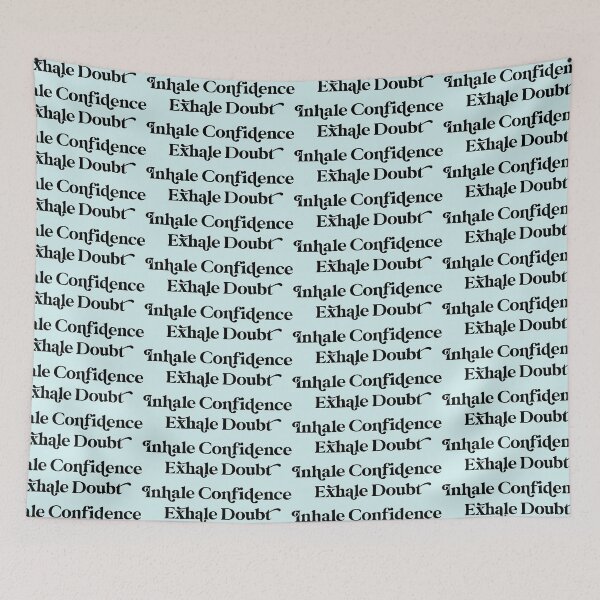 Item preview, Inhale Confidence Exhale Doubt Design with Mint Background designed and sold by cutetype.