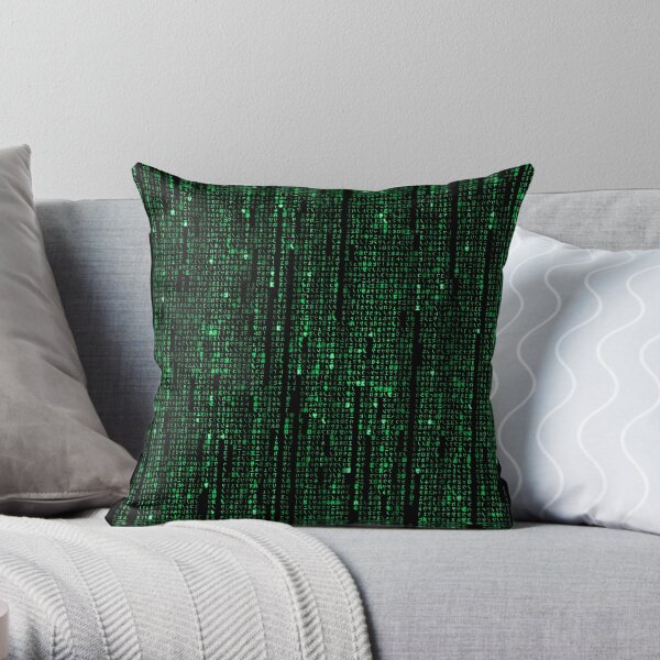 The Matrix Code Throw Pillow