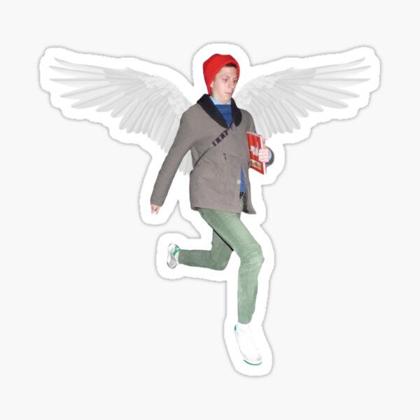 Item preview, Michael Cera jumping / flying with wings designed and sold by dlsiart.