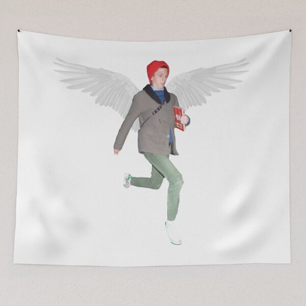 Item preview, Michael Cera jumping / flying with wings designed and sold by dlsiart.