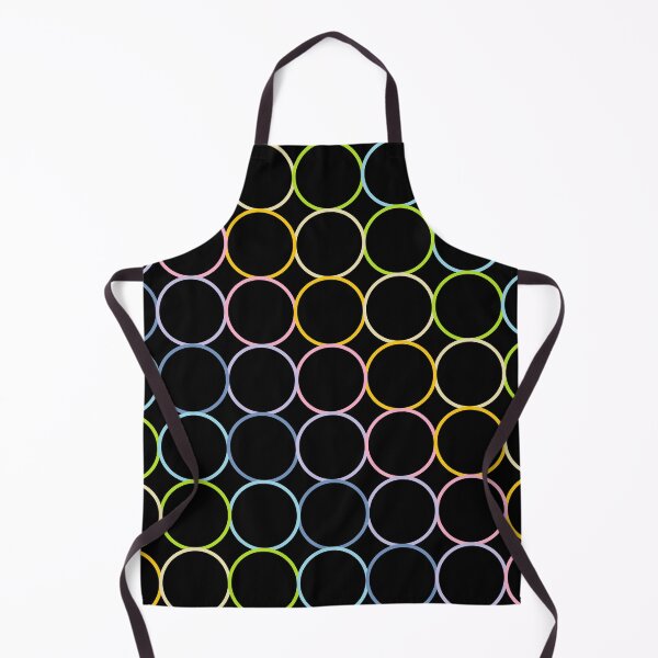 Item preview, Pastel Rainbow Circles Black designed and sold by lornakay.