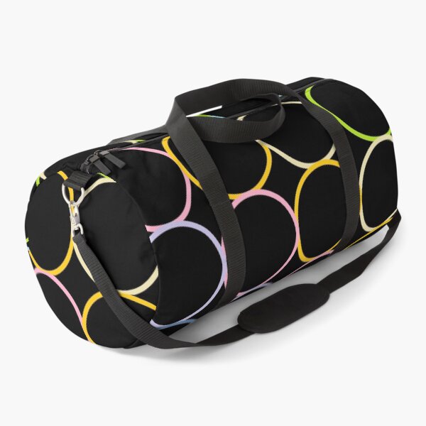 Item preview, Pastel Rainbow Circles Black designed and sold by lornakay.