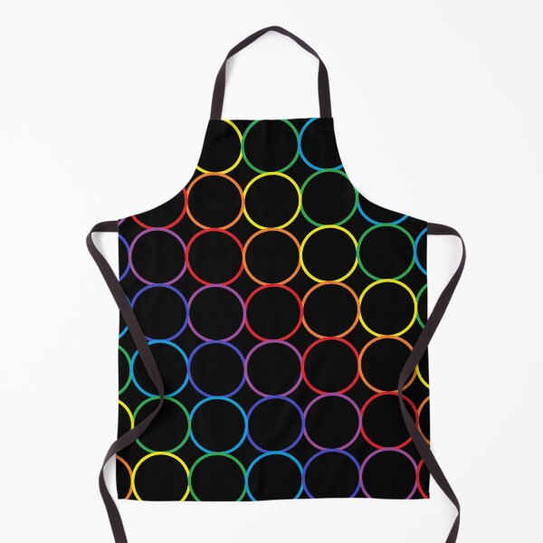 Item preview, Rainbow Circles Black designed and sold by lornakay.