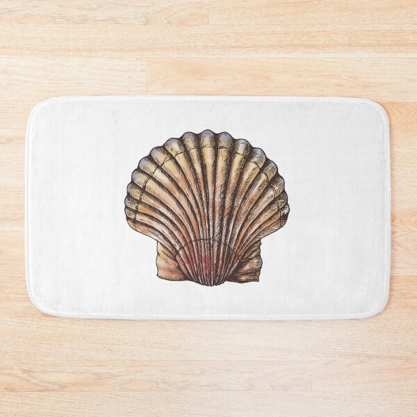 Item preview, Colorful clam seashell scallop designed and sold by TheTimeMachine.