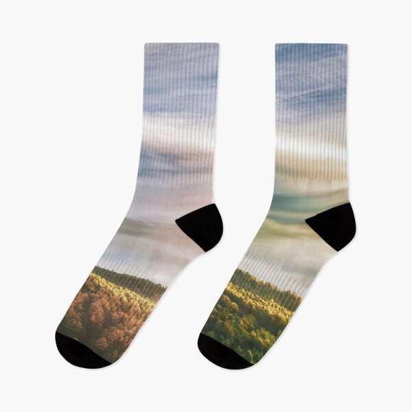 Item preview, Nostalgic meadow fields, grass garden, cloudy sky, countryside view designed and sold by August-E.
