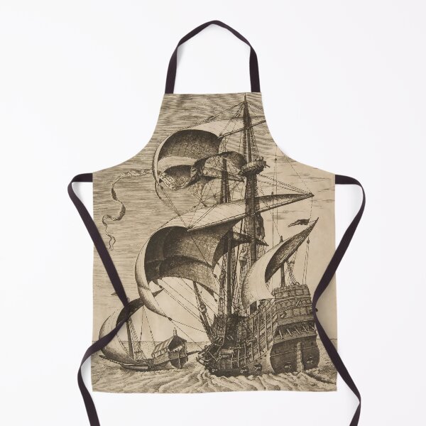Item preview, Ilustración de barco pirata vintage designed and sold by monsterplanet.