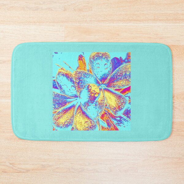 Item preview, FLORAL  FRANGIPANI ART IN PASTEL BLUE  designed and sold by Opalbluerose.