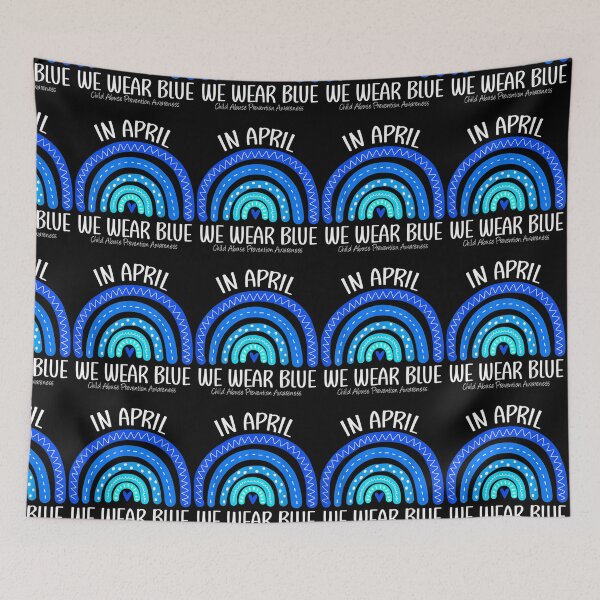 Item preview, Rainbow April We Wear Blue Child Abuse Prevention Awareness designed and sold by markknotts.