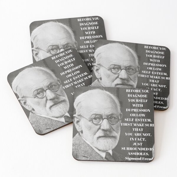 Item preview, Sigmund Freud Motivational Quote designed and sold by kenadams403.
