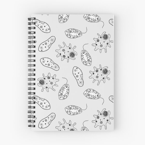Item preview, Black and White Microbes on Grey designed and sold by fogoosherie.