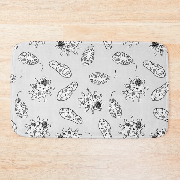 Item preview, Black and White Microbes on Grey designed and sold by fogoosherie.