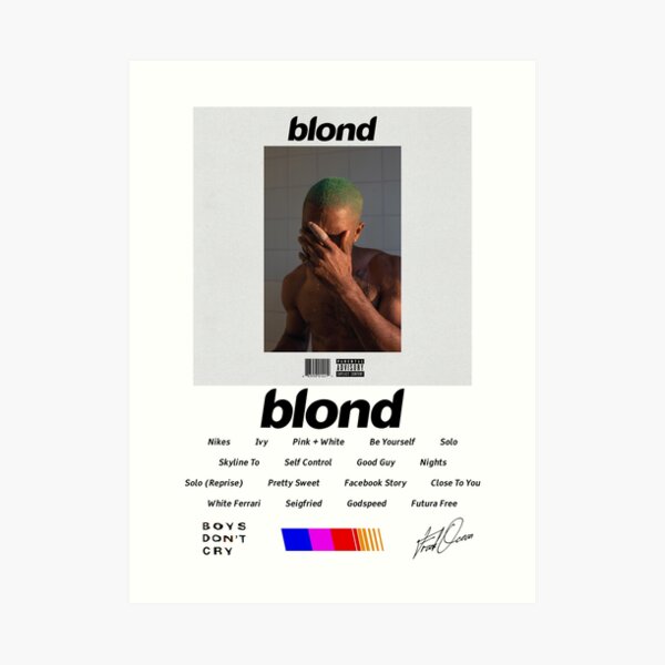 Frank Ocean - Blond (Blonde) Album Cover Poster Print