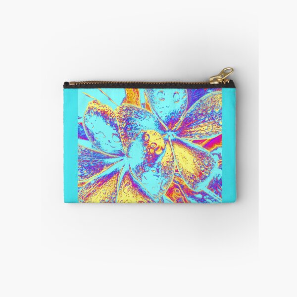 Item preview, FLORAL  FRANGIPANI ART IN PASTEL BLUE  designed and sold by Opalbluerose.