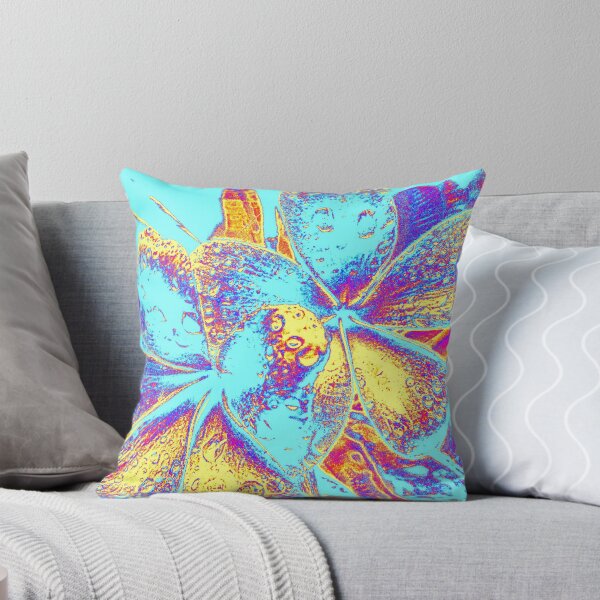Item preview, FLORAL  FRANGIPANI ART IN PASTEL BLUE  designed and sold by Opalbluerose.
