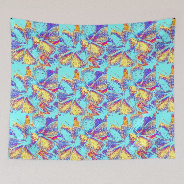 Item preview, FLORAL  FRANGIPANI ART IN PASTEL BLUE  designed and sold by Opalbluerose.