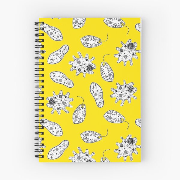 Item preview, Black and White Microbes on Yellow designed and sold by fogoosherie.