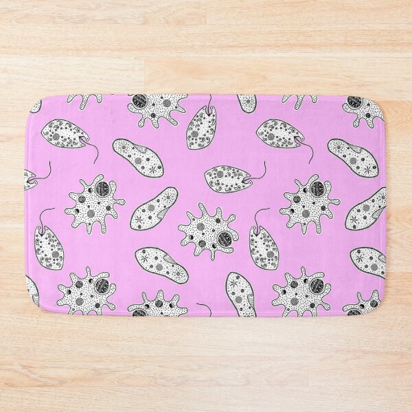 Item preview, Black and White Microbes on Pink designed and sold by fogoosherie.