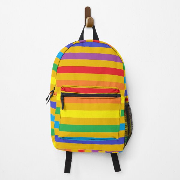 Item preview, Rainbow and Gold Stripes  designed and sold by lornakay.