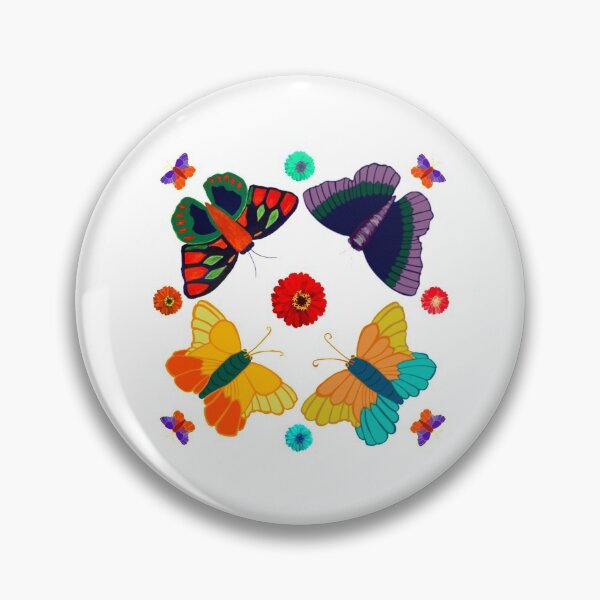 Item preview, Butterflies and Flower Square designed and sold by ArtfullHeart9.