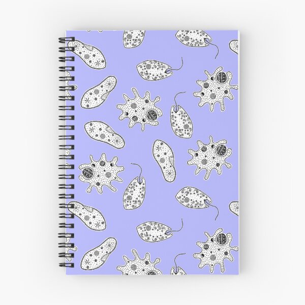 Item preview, Black and White Microbes on Blue designed and sold by fogoosherie.