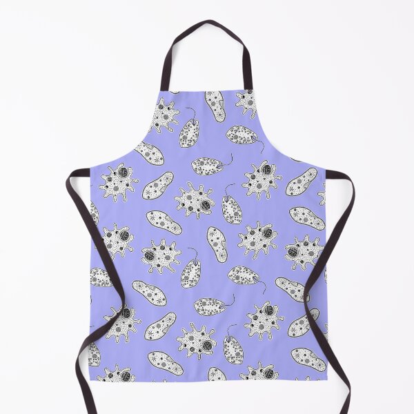 Item preview, Black and White Microbes on Blue designed and sold by fogoosherie.