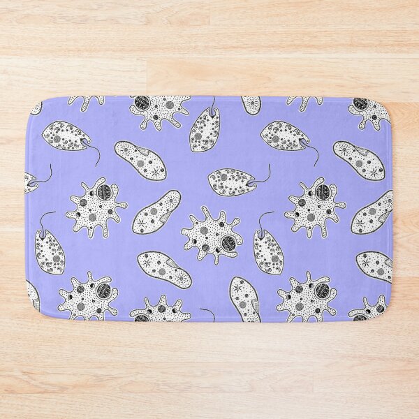 Item preview, Black and White Microbes on Blue designed and sold by fogoosherie.