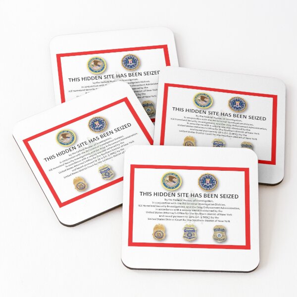 Item preview, U.S Takedown Notice Dark Web Site Warning designed and sold by SovietSeal.