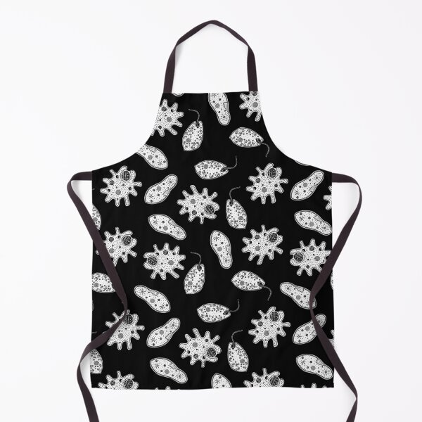 Item preview, Black and White Microbes on Black designed and sold by fogoosherie.