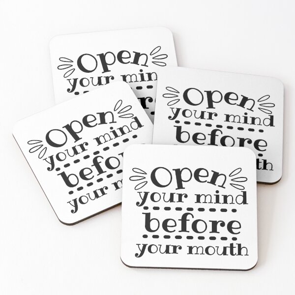 Item preview, Open Your Mind Before Your Mouth  designed and sold by SweetAndSpice.